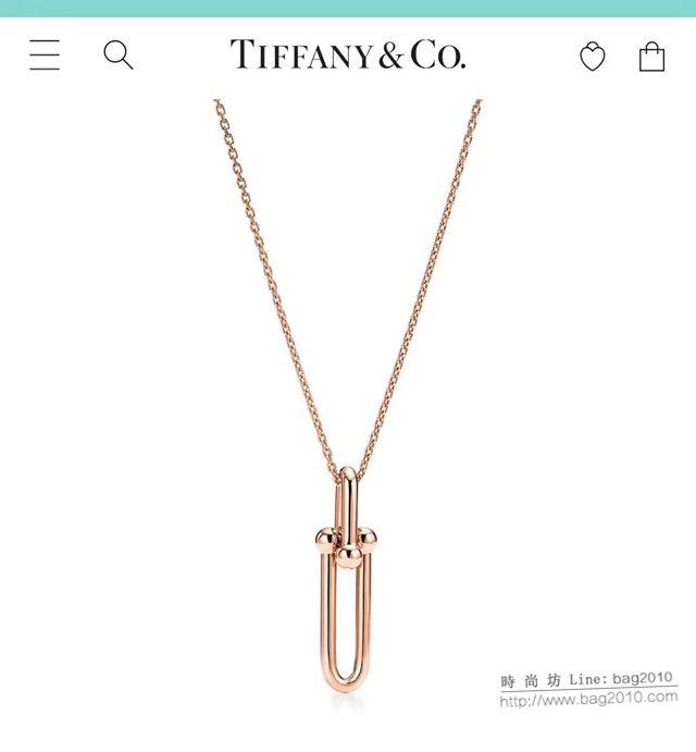 Tiffany純銀飾品 蒂芙尼女士專櫃爆款關節大小環光面項鏈  zgt1681